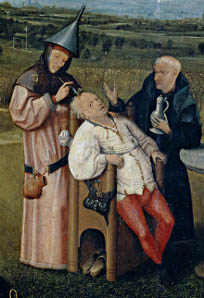 Hieronymus Bosch's 'The Operation for the Stone (The Cure of Folly)'
